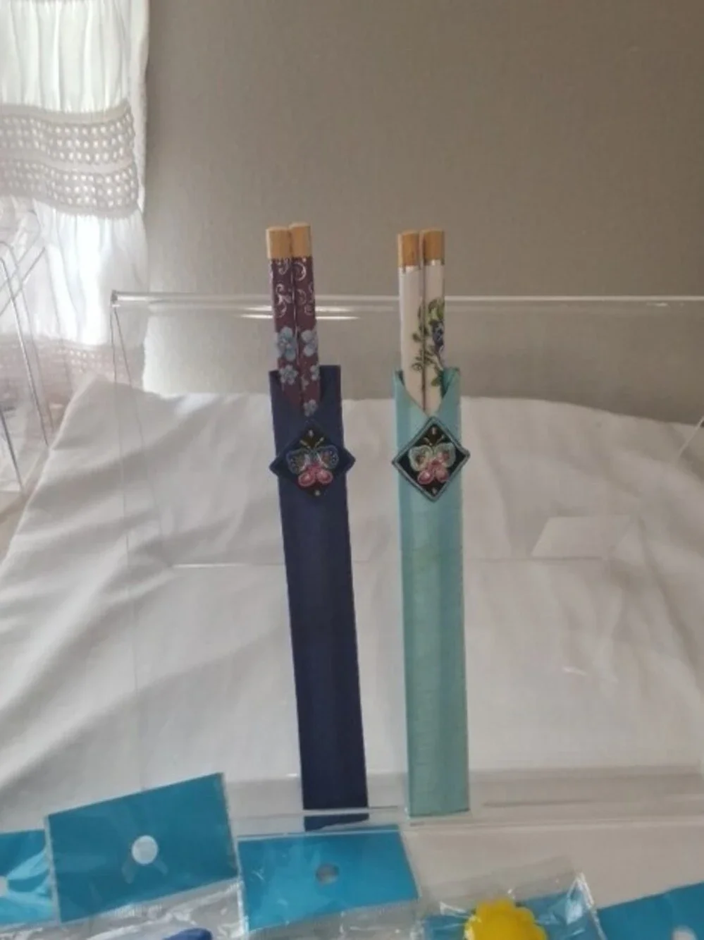 Multicolor Novelty  Chopsticks Set - 2 Adult & 5 Pairs Kids NWT